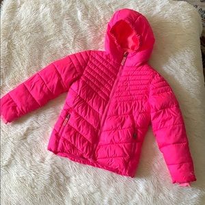Girls’ pink puffer coat Size S (6-6x)